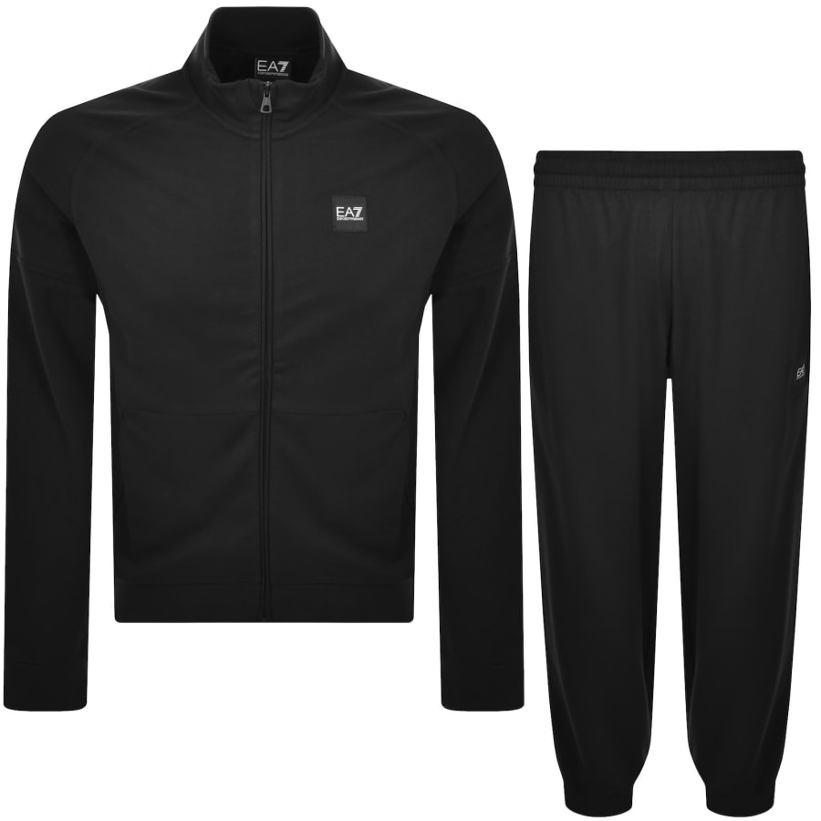 EA7 Emporio Armani Logo Tracksuit Black | Mainline Menswear us